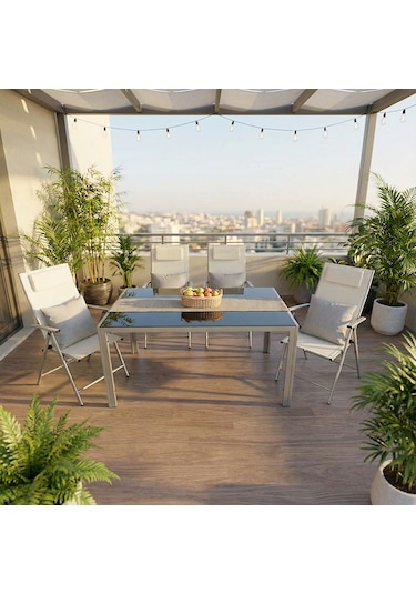 Koçtaş Miami 4 Kişilik Metal Yemek Seti