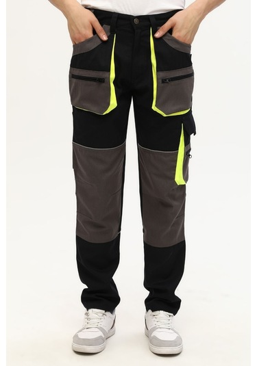 Uniprom İş Pantolonu Lizbon Model Çok Cepli Harman Kumaş