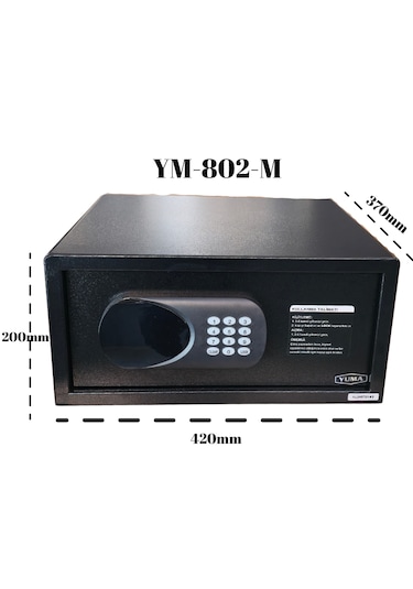 Yuma Ym-802-m Elektronik Şifreli Ve Anahtarlı Çelik Kasa