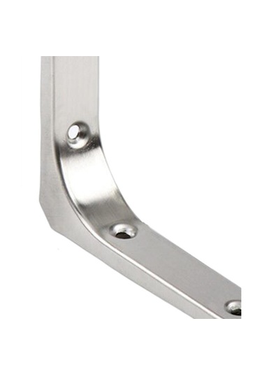 Suntek Ağır Hizmet Raf Aparatı Duvara Asma L Şekilli Braketler Gümüş 4 İnç Gümüş