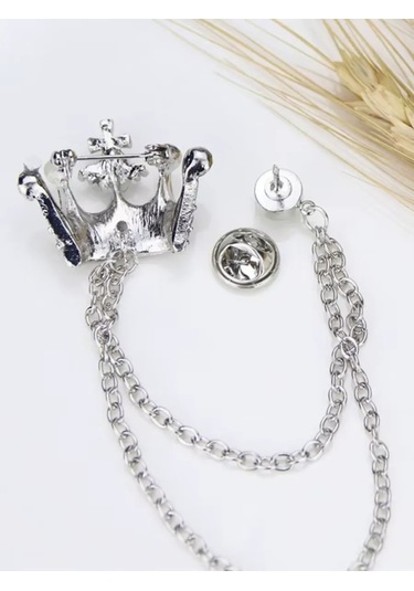 Olfil Broç Taç Stil Parlaklık 287982383 Gri