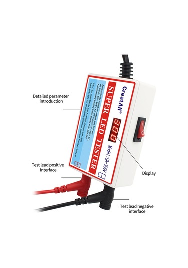 Yaozixa Led Işık Şeridi Test Cihazı 300v - Lcd Tv Arka Işık Tamiri Aracı, Kapasitör/diyot Voltaj Testeri, Otomatik Adaptasyon, Amerikan Standardı 110v