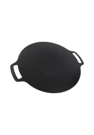 Geeroyoo Maifan Taşı Dışarıda Izgara Tabağı 28cm - Anti Kaymak, Kısa Isınma, Portatif Gaz Sobası İçin, Kore Bbq Stili, Temizliği Kolay Diğer