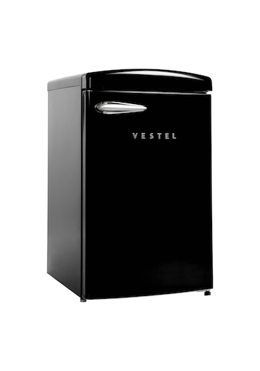 Vestel Retro SB14111 122 L Statik Buzdolabı Siyah