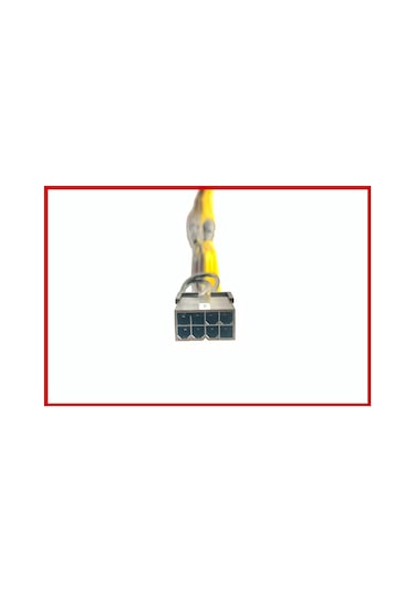 8 Pin 3 Port Erkek Ekran Kartı Güç Çoklayıcı Kablo Pcı-e Molex Dönüştürücü Kablo 16awg Sarı