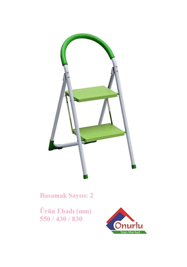 Saraylı 1642 Pratik Mega Metal 2 Basamaklı Merdiven