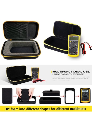 Sones Fluke 101/115/116/117/113/114/f15b/f17b/f18b İçin Voltmetre Saklama Kutusu Diğer