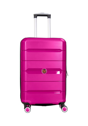 Npo Diamond Pp Polipropilen Orta Boy Kırılmaz Valiz - Fuşya