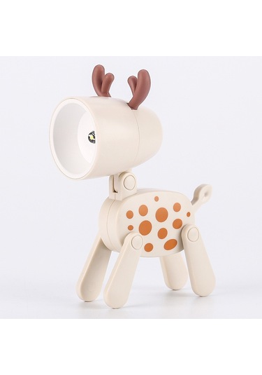 Yystore Gece Lambası Mini Masa Lambası Ktx-7484 Karikatür Evcil Hayvan Şekli Açık Kahverengi