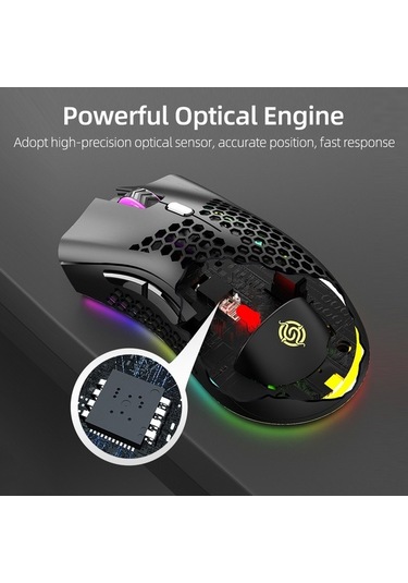 Dancemonkey 2.4g Bt5.0 Kablosız Fare, 800-1600 Dpı, 10m Menzil, 400mah Pil, Siyah/beyaz/pembe/yeşil Optik Optik