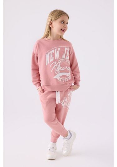 Kız Çocuk Eşofman Takımı Mor