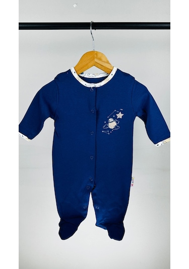 Aydedeli Çıtçıtlı Pamulu Bebek Tulum 001