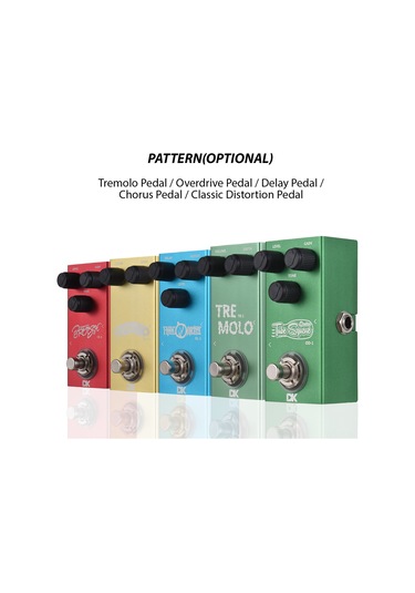 Xindoker Gitar Triller Efekti Pedalı - Metal Kasa, 6.35mm Giriş/çıkış, Hız Ve Derinlik Kontrolü, Led Gösterge