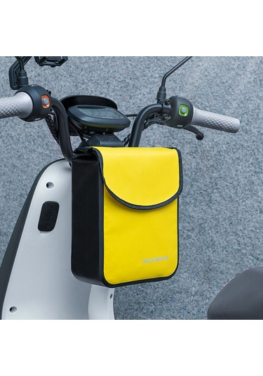 Rockbros-su Geçirmez Bisiklet Gidon Çantası Bisiklet Y24681b Siyah