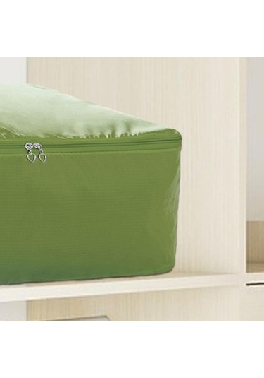Unimarket Katlanabilir Yorgan Saklama Çantası 2 Yönlü Fermuarlı Yerden Tasarruflu Nevresim Takımı Yeşil 2xl 0bttr9