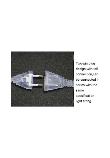 Novahub Beş Yıldızlı Dekoratif Işıklar Noel Su Geçirmez Dize Işıklar, Ab Fiş Renkli Işık Diğer