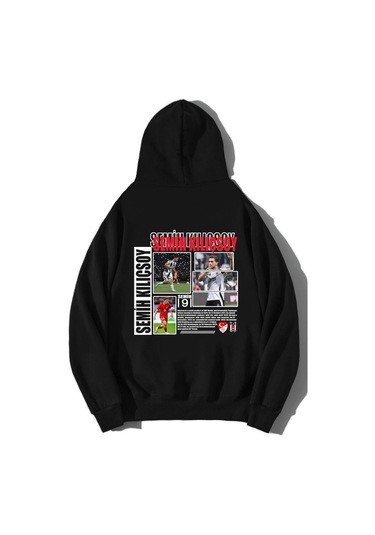 Unisex Oversize Semih Kılıçsoy Hoodie Siyah1