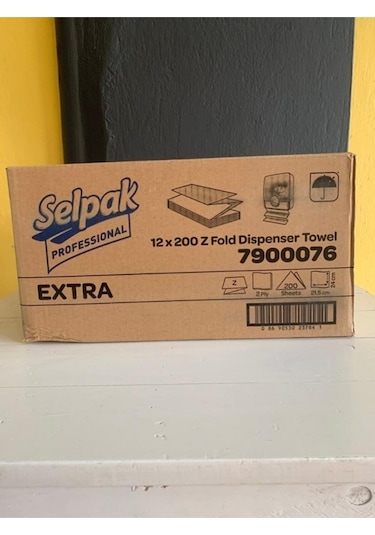 Selpak Professional Selpak Professıonal Extra 12*200 Yaprak Katlamalı Z Havlu 1 Koli