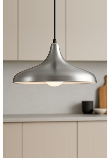 Aura Metal Tekli Krom Sarkıt Avize Retro Rustik Salon Avize