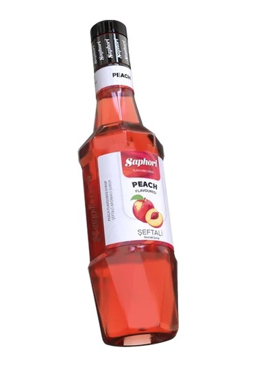 Saphori Şeftali Aromalı Kokteyl Şurubu Şeftali Şurubu 700 Ml