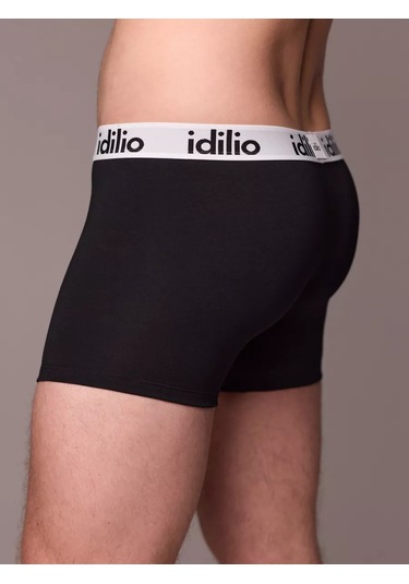 Idılıo Pamuklu 3'lü Boxer Set 158850768 Siyah