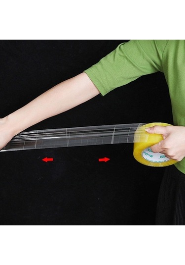 Willowhaven Blokaj Bandı Ekspres Paketleme Sızdırmazlık Bandı 55mmx200m Şeffaf Beyaz Diğer