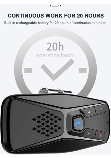 Novahub Taşınabilir Bt 5.0 Araç Kitleri - Eller Serbest Güneşlik Müzik Hoparlörü