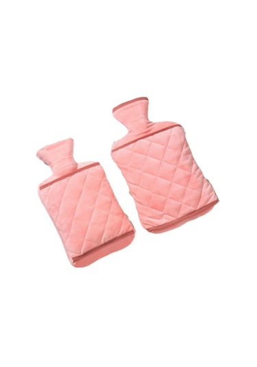 Dolıty Sıcak Su Şişesi El Isıtıcı Kapaklı Torbası Ayak Omuz Pembe Pembe