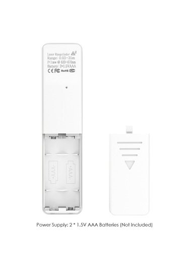 Moveevo Kompakt El Tipi 35m Lazer Mesafe Ölçer - Lcd Geri Aydınlatmalı, Alan/hacim Hesaplama, Pisagor Teoremi, Pil Dahil Değil