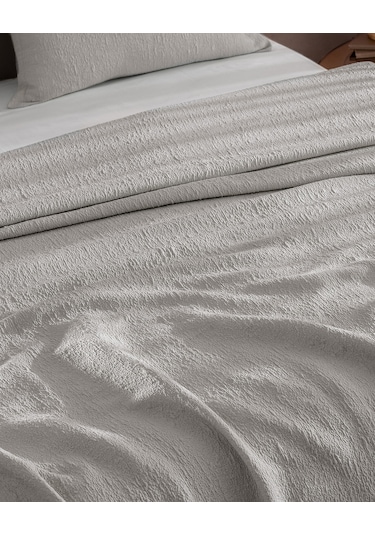 Madame Coco Labenne Çift Kişilik Yatak Örtüsü - Gri 8684427278420 Gri