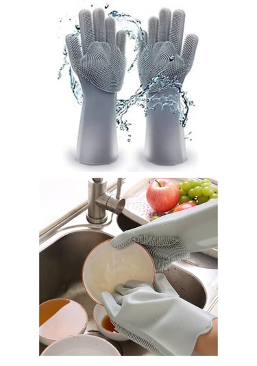 Çarşı Hanem Silikon Mutfak Temizlik Bulaşık Yıkama Eldiveni
