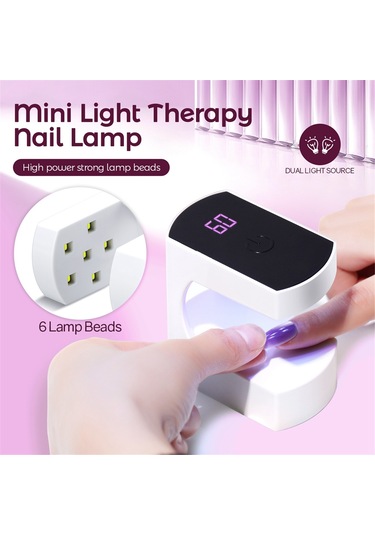 Xurunkeji Mini Uv Led Tırnak Lambası Usb Taşınabilir Tırnak Lambası Mini Taşınabilir Tırnak Lambası Mini Tırnak Lambası Tırnak Sanatı Kendin Yap İçin Uygun