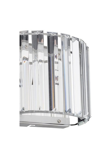 İstanbul Avize Elmas Gümüş Oval Kenarlı Kristal Taşlı Aplik Gümüş