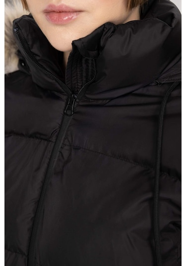 DeFacto Su İtici Şişme Uzun Mont Parka Rüzgar Geçirmez Fermuarlı Suni Kürk Çıkarılabilir Kapüşonlu A4105AX24SPBK27 Siyah DeFacto Su İtici Şişme Uzun Mont Parka Rüzgar Geçirmez Fermuarlı Suni Kürk Çıkarılabilir Kapüşonlu A4105AX24SPBK27 Siyah