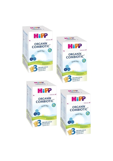 Hipp Organik 3 Devam Sütü 800 G 4 Adet