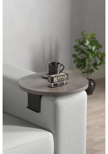 Goldfalez Ayarlanabilir Dekoratif Modern Yan Sehpa Tepsi Gordion