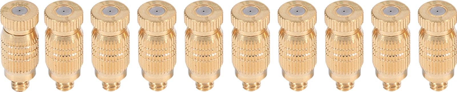 Hangfox 10 Adet Bakır Somunlu Buharlayıcı Nozzle - 3-50 Mikron Buhar, 20-70 Kg Basınç, Korumalı Ve Kolay Kurulum