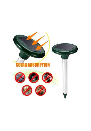 Bloomnest Enerji Tasarruflu Güneş Enerjili Fare Kovucu Dış Mekan Bahçe Priz Tipi Yılan Sıçan Kovucu