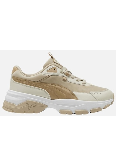 Puma Cassia Via-Snow-Prairie Tan-Putty Kadın Spor Ayakkabı-28311-Bej
