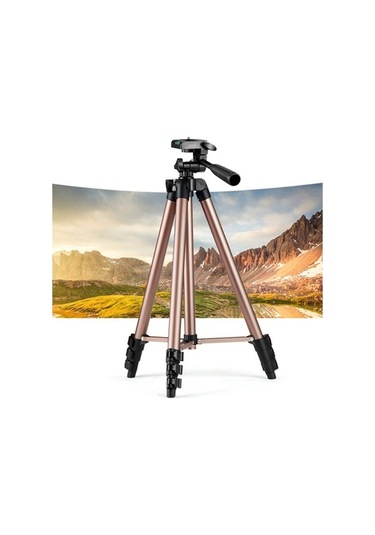 Createtech 110cm Alüminyum Tripod, Dslr Ve Telefon Tutucu, Canlı Akış İçin Uygun
