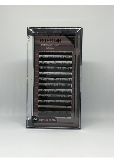 Esthelian İpek Kirpik L Kıvrım 0.07 MM Mix Boy