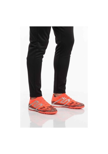 Kırmızı Gümüş Bilekten Lastikli Bağcıklı Unisex Halısaha Ayakkabısı Gh-252-149 G Kırmızı-gümüş