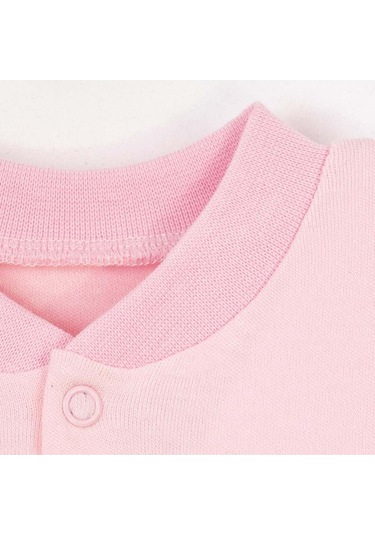 Çorap Patikli Düz Tulum Pembe