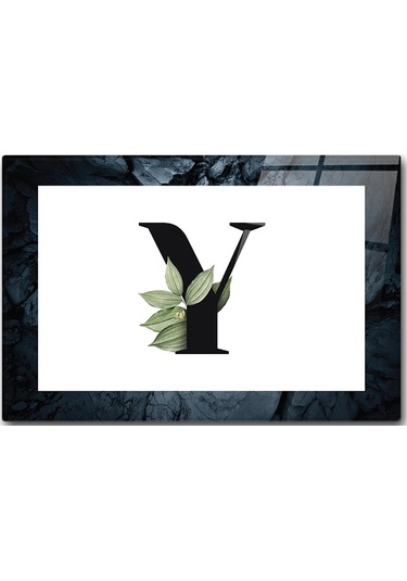 Decorita Cam Kesme Tahtası - Cam Kesme Tablası - Harfli Tasarım Y Çap 20 x 30 CM