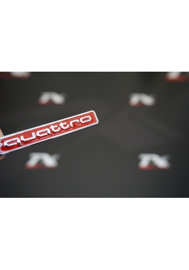 Audi Quattro Metal 3M 3D Bagaj Logo Amblem (273986281)