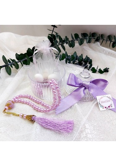 Tesbihli Kutu Hediyelik Söz Nişan Nikah Bebek Mevlüt Hed 30 Adet