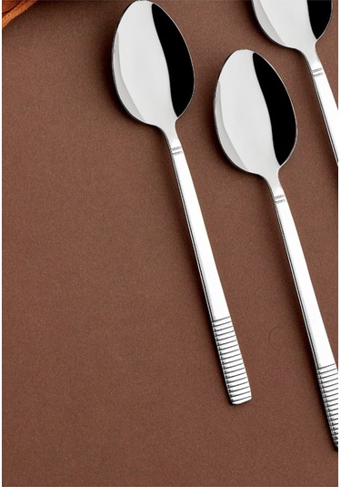 Cooker 6'lı Heybeli Paslanmaz Çelik Tatlı Kaşığı Ckr2166 Çelik