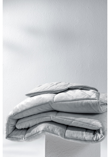 Yataş Bedding Macaron Tek Kişilik Wellsoft Yorgan - Gri
