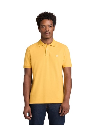 Timberland Millers River Pique Erkek T-shirt-32648 Sarı