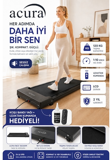 Acura Ac-490 Portatif Yürüme Ve Koşu Bandı